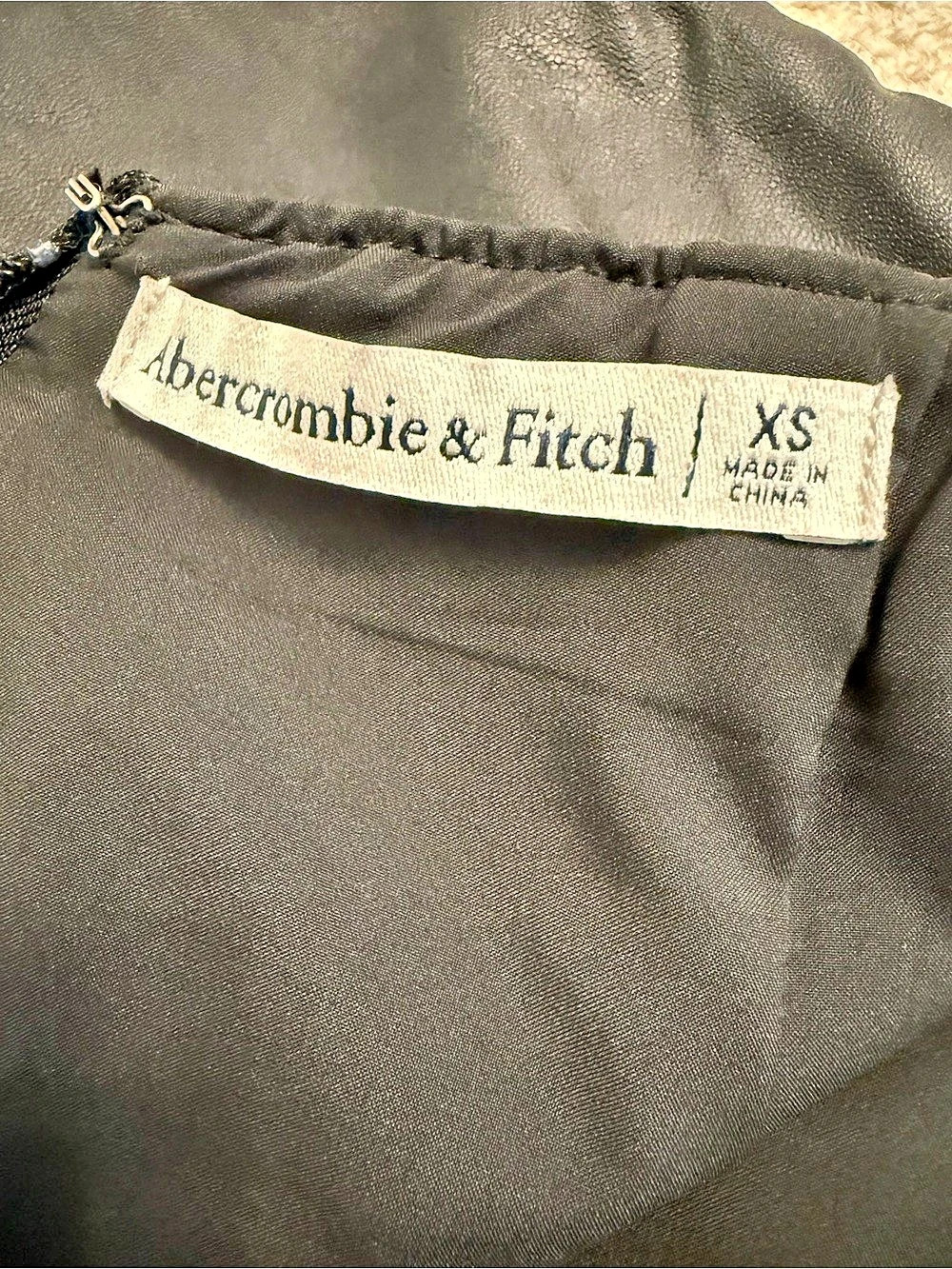 Abercrombie & Fitch Faux Leather Wrap Mini Skirt XS - Picture 3 of 4